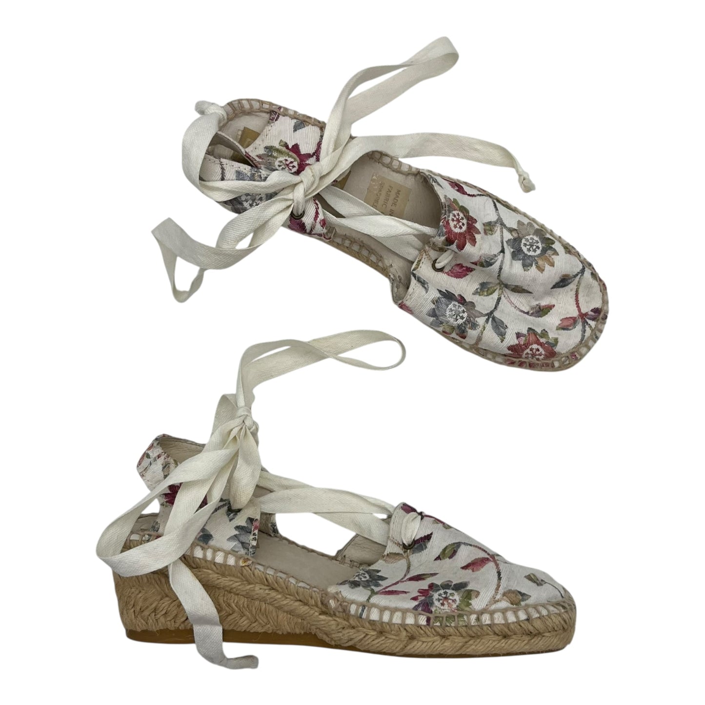 Shoes Heels Wedge By Clothes Mentor In Floral Print, Size:7.5
