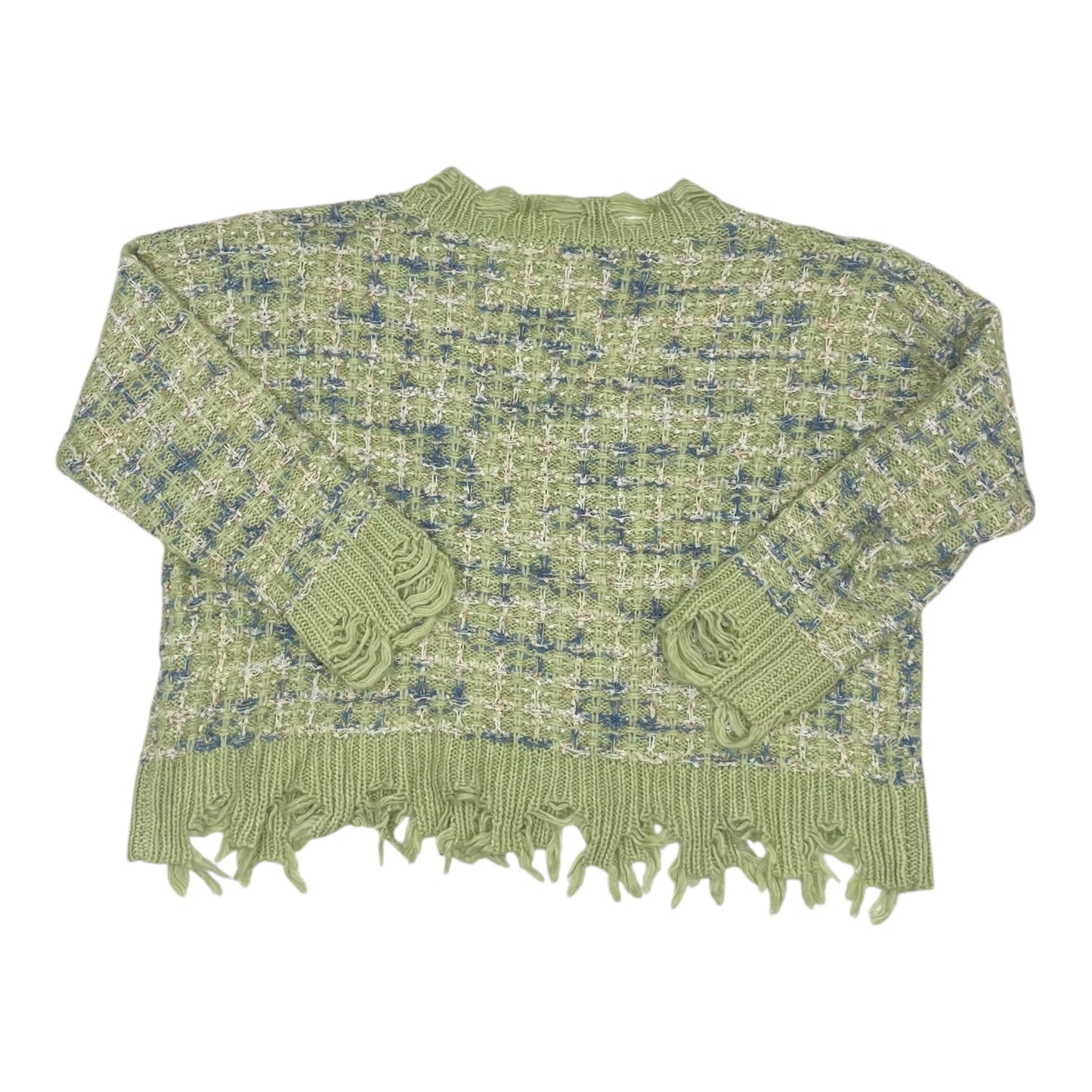 Sweater By She + Sky In Green, Size:Osfm