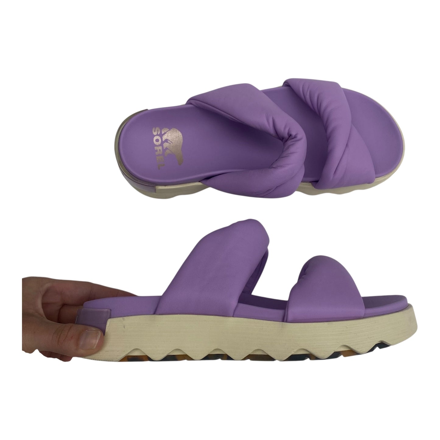 Sandals Flats By Sorel In Purple, Size:8.5