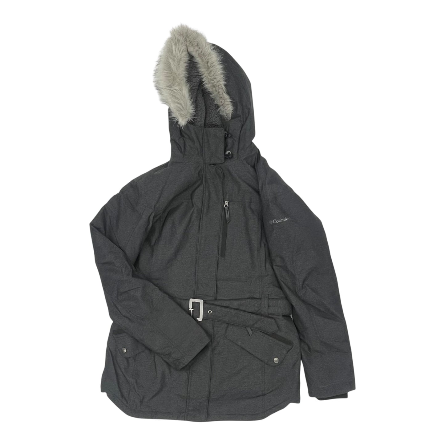 Coat Parka By Columbia In Grey, Size:L