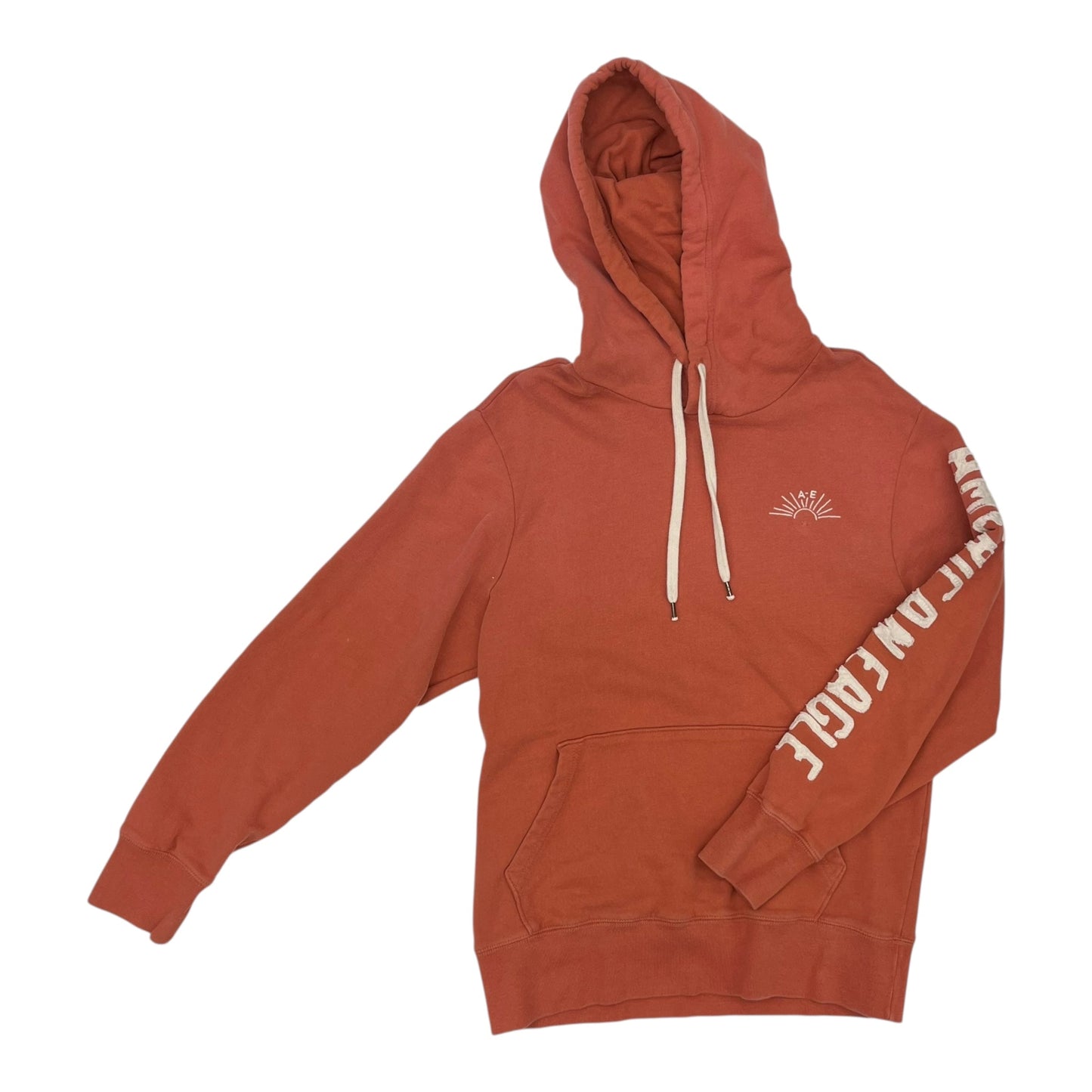 Sweatshirt Hoodie By American Eagle In Orange, Size:S