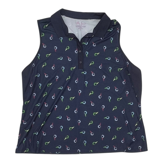 Athletic Tank Top By Clothes Mentor In Blue, Size:2X