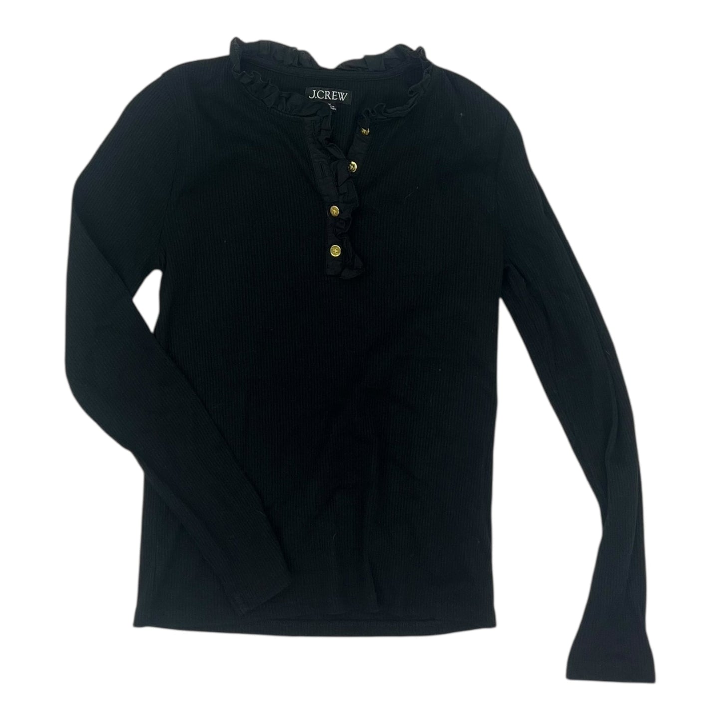 Top Ls By J. Crew In Black, Size:M