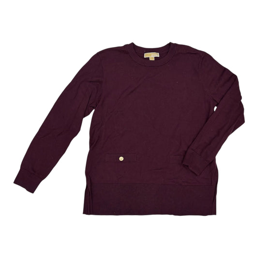 Sweater Designer By Michael Kors In Purple, Size:L