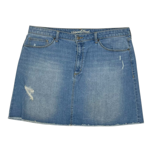 Skirt Mini & Short By Universal Thread In Blue Denim, Size:16