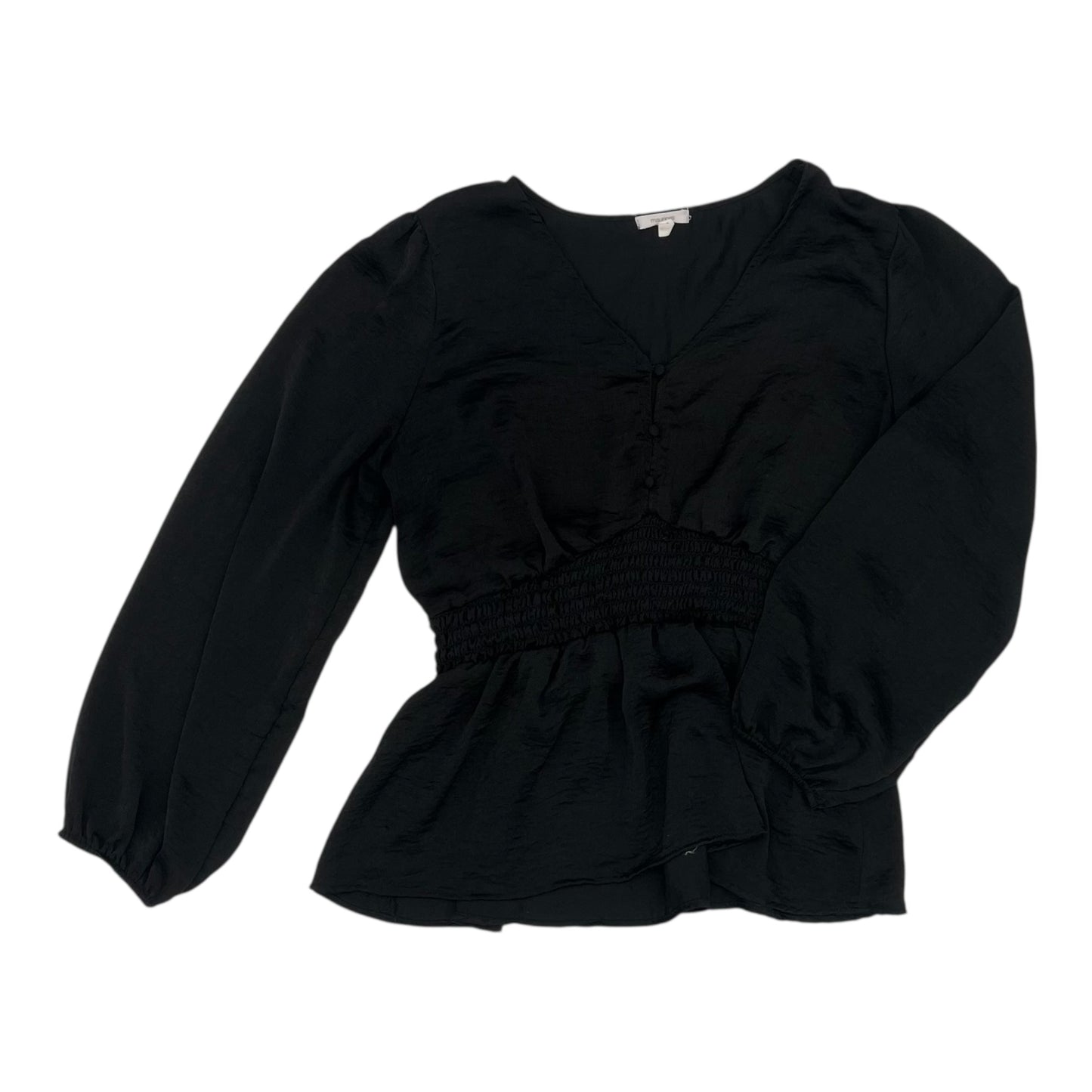 Blouse Ls By Maurices In Black, Size:L