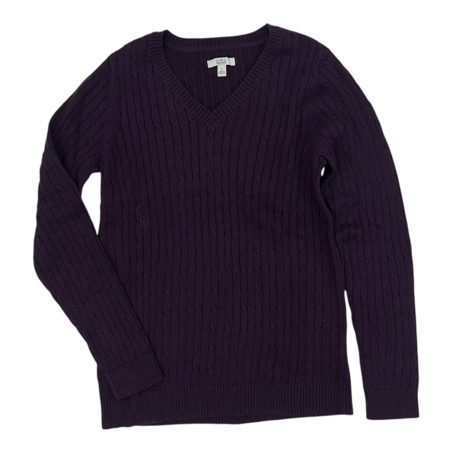 Sweater By Croft And Barrow In Purple, Size:S