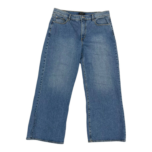Jeans Wide Leg By Ann Taylor In Blue Denim, Size:12
