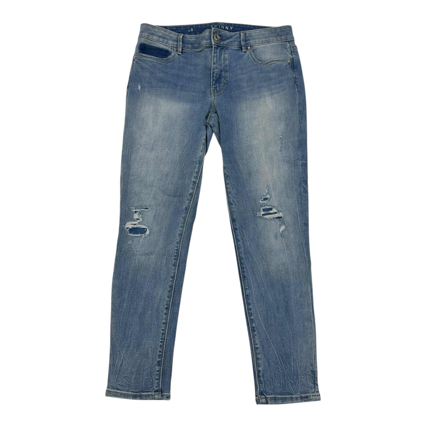 Jeans Skinny By White House Black Market In Blue Denim, Size:8