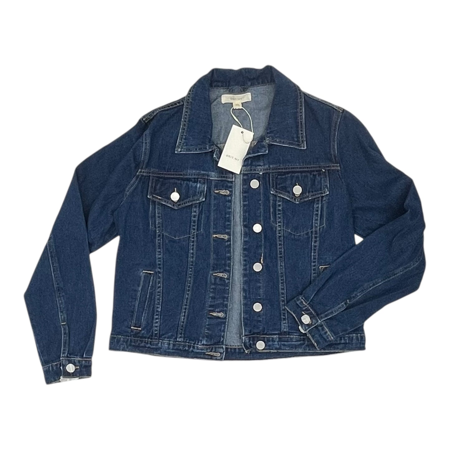 Jacket Denim By Clothes Mentor In Blue Denim, Size:Xl