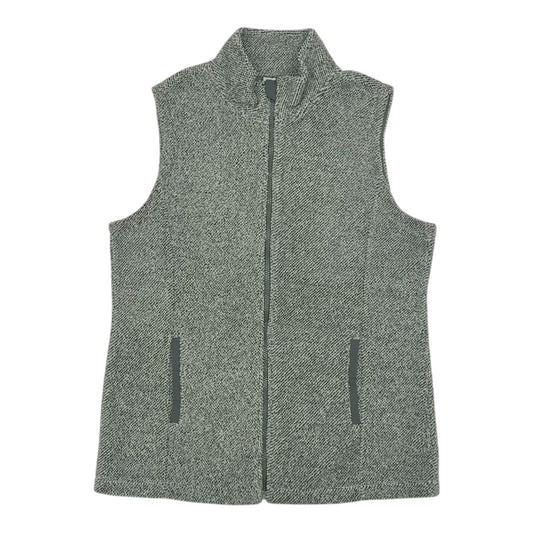 Vest Faux Fur & Sherpa By Balance Collection In Green, Size:L