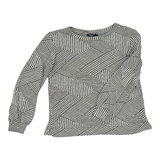 Top Ls By Ellen Tracy In Grey & White, Size:M