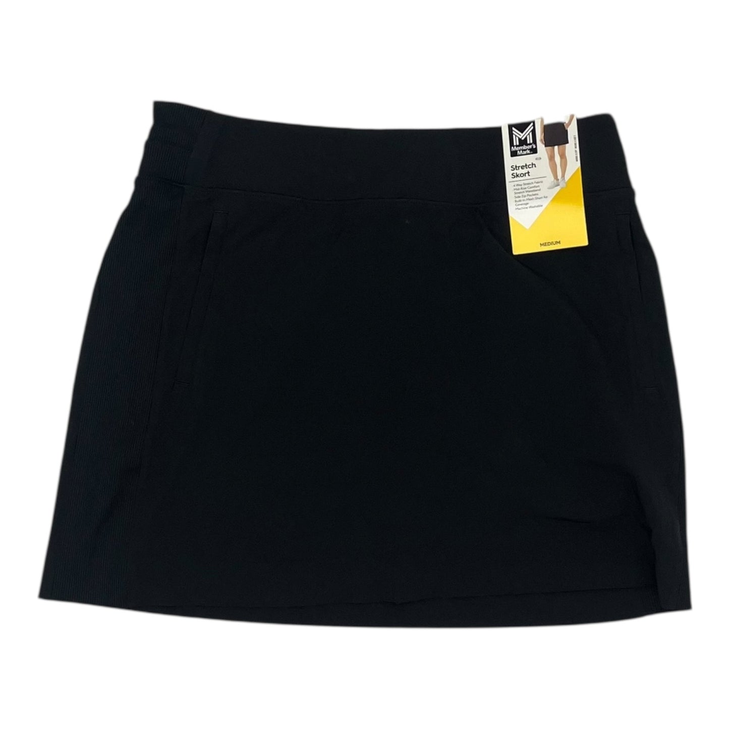 Athletic Skort By Members Mark In Black, Size:M