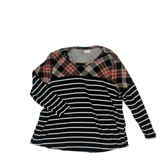Top Ls By Maurices In Black & Red, Size:4X