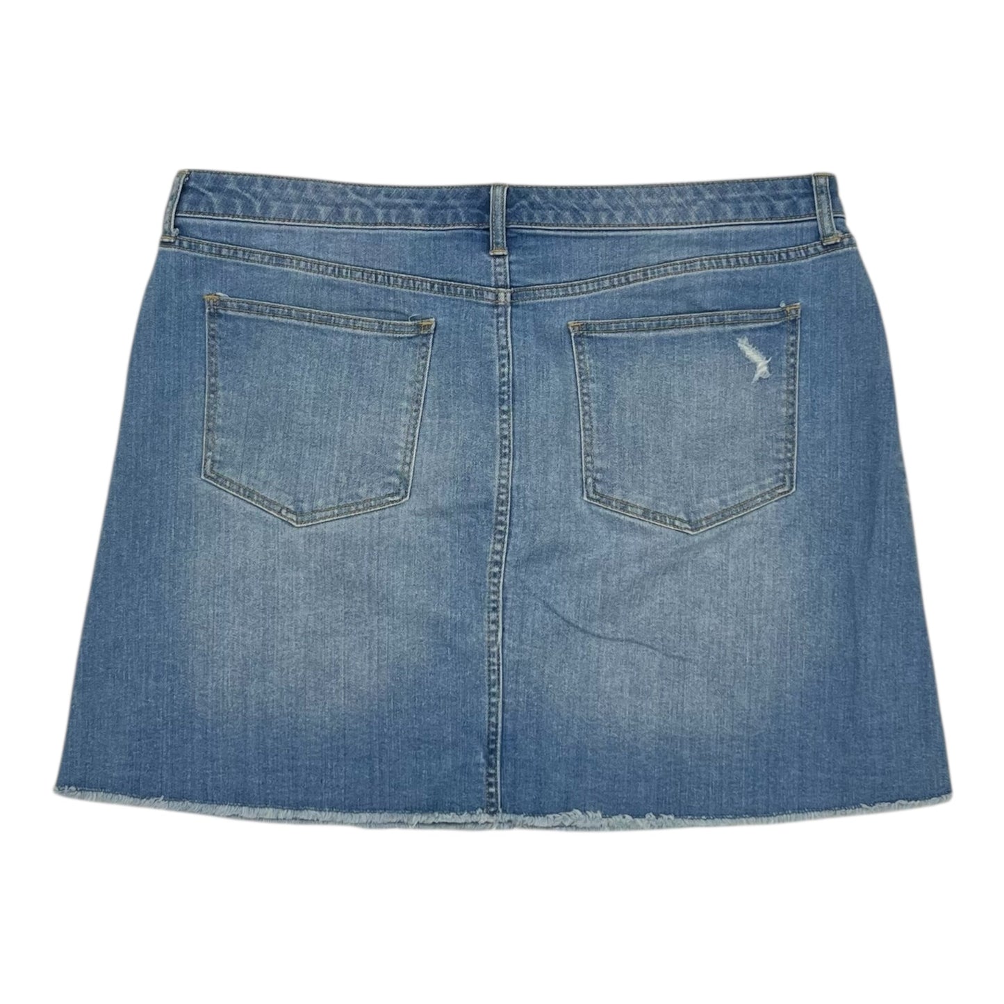 Skirt Mini & Short By Universal Thread In Blue Denim, Size:16