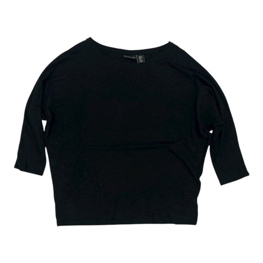 Top 3/4 Sleeve Basic By Rachel Zoe In Black, Size:M