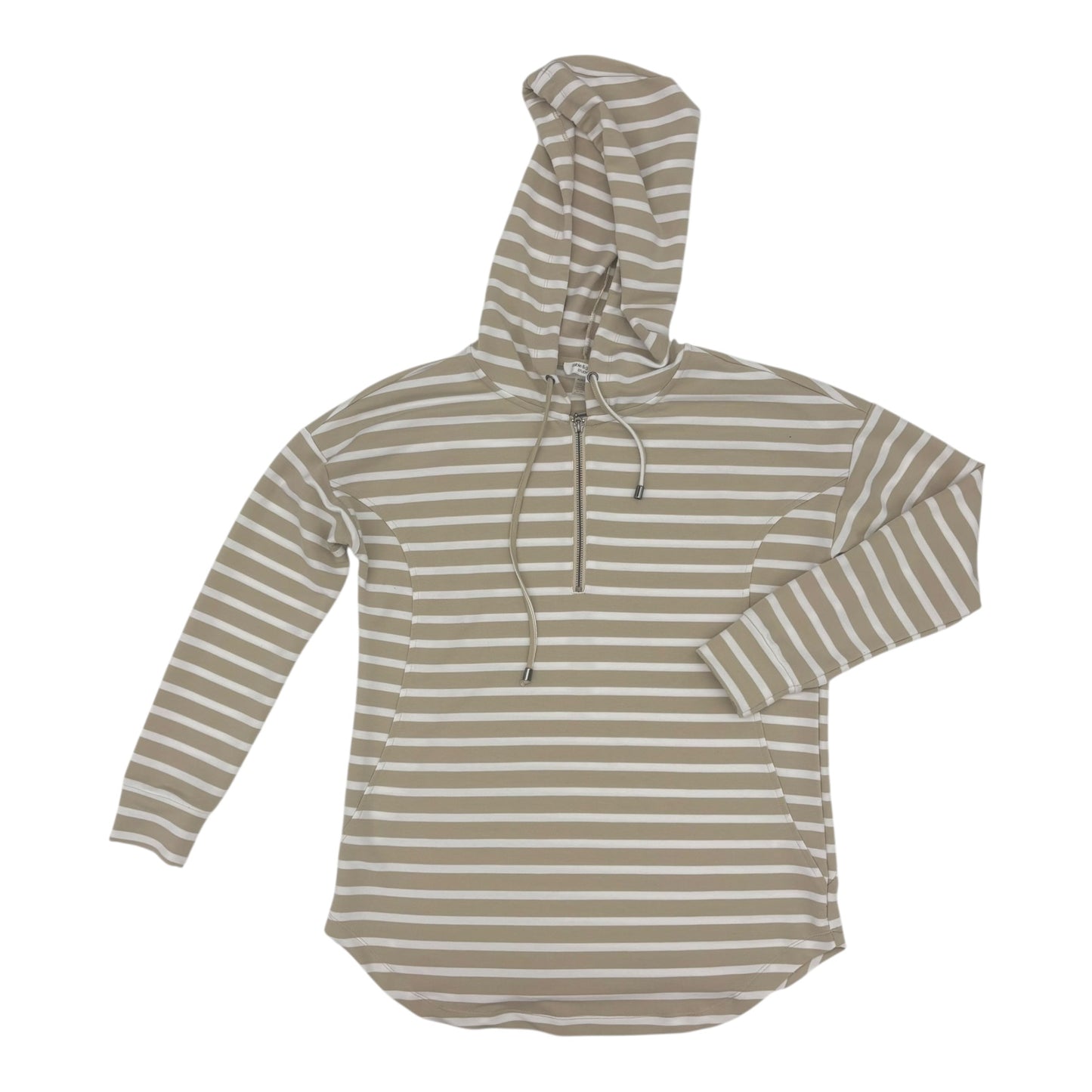 Sweatshirt Hoodie By Cable And Gauge In Tan, Size:M