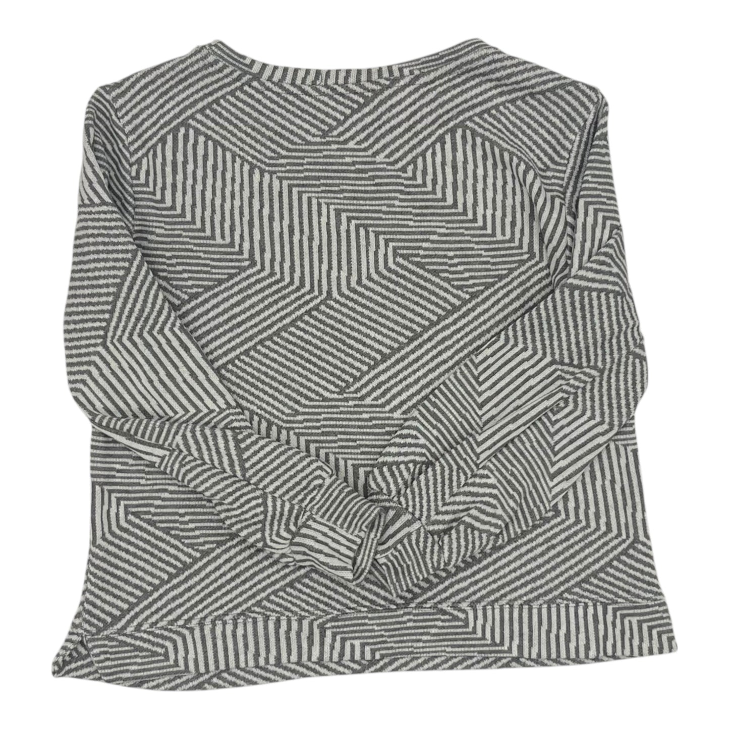 Top Ls By Ellen Tracy In Grey & White, Size:M