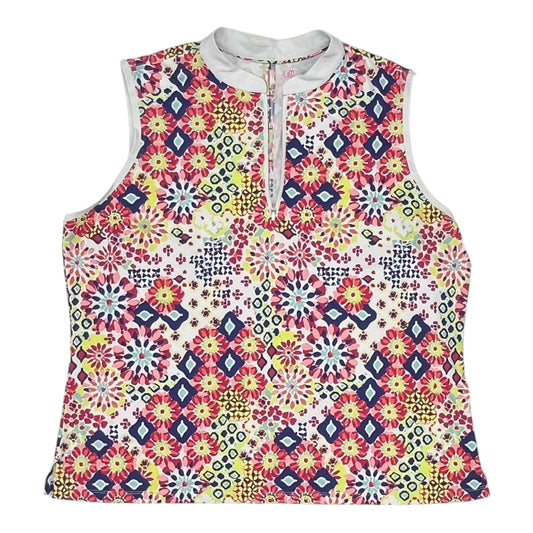 Athletic Tank Top By Clothes Mentor In White, Size:2X