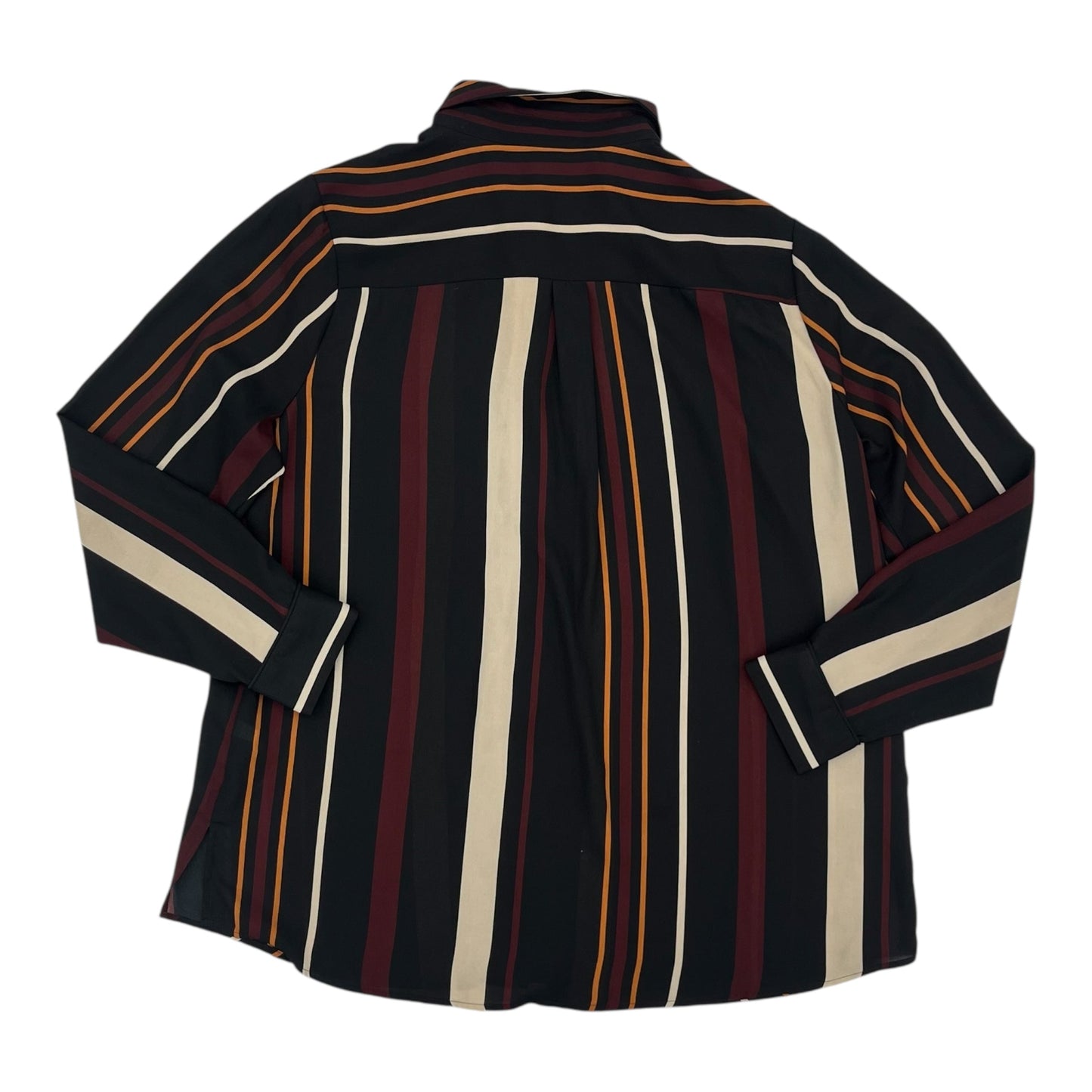 BLOUSE LS by WHO WHAT WEAR In BLACK, Size: XXL