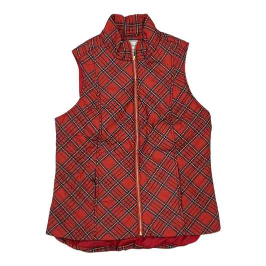 Vest Puffer & Quilted By Charter Club In Red, Size:L