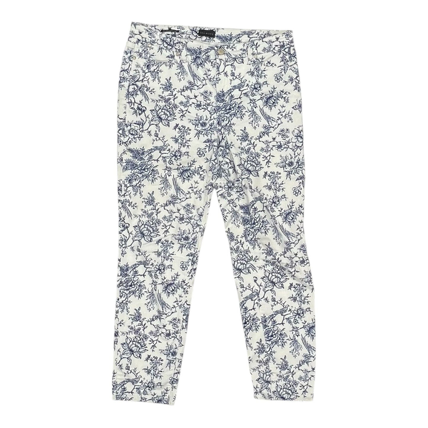 Jeans Skinny By Talbots In White Denim, Size:10