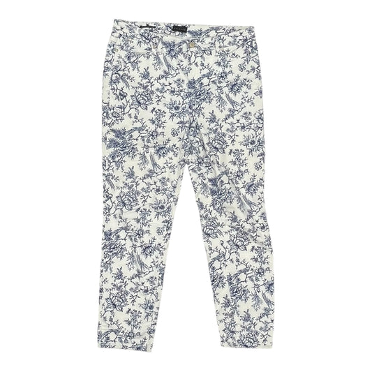Jeans Skinny By Talbots In White Denim, Size:10