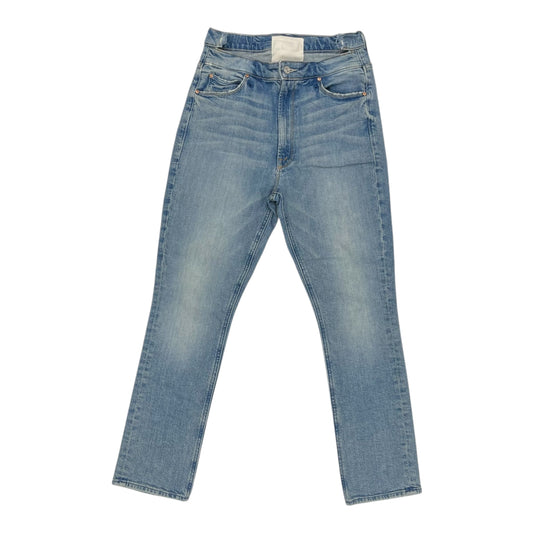 Jeans Straight By Mother In Blue Denim, Size:10