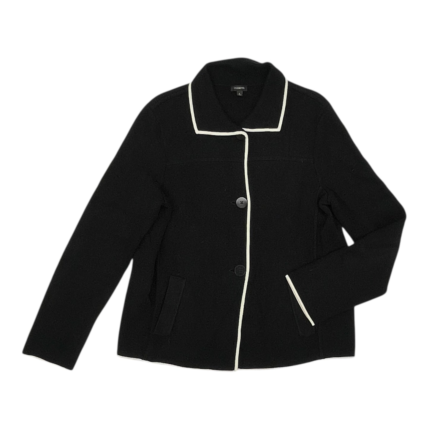 Sweater Cardigan By Talbots In Black, Size:L