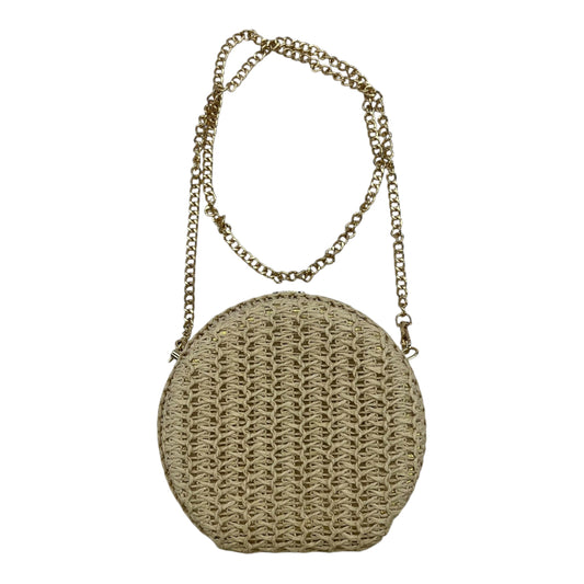 Crossbody By Clothes Mentor In Gold & Tan, Size:Small