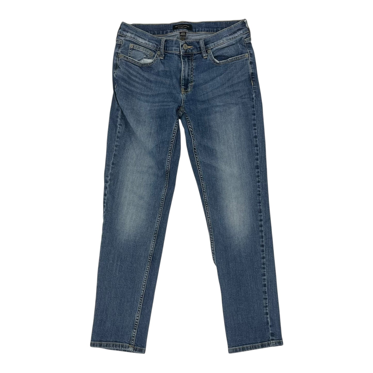 Jeans Straight By Banana Republic In Blue Denim, Size:4