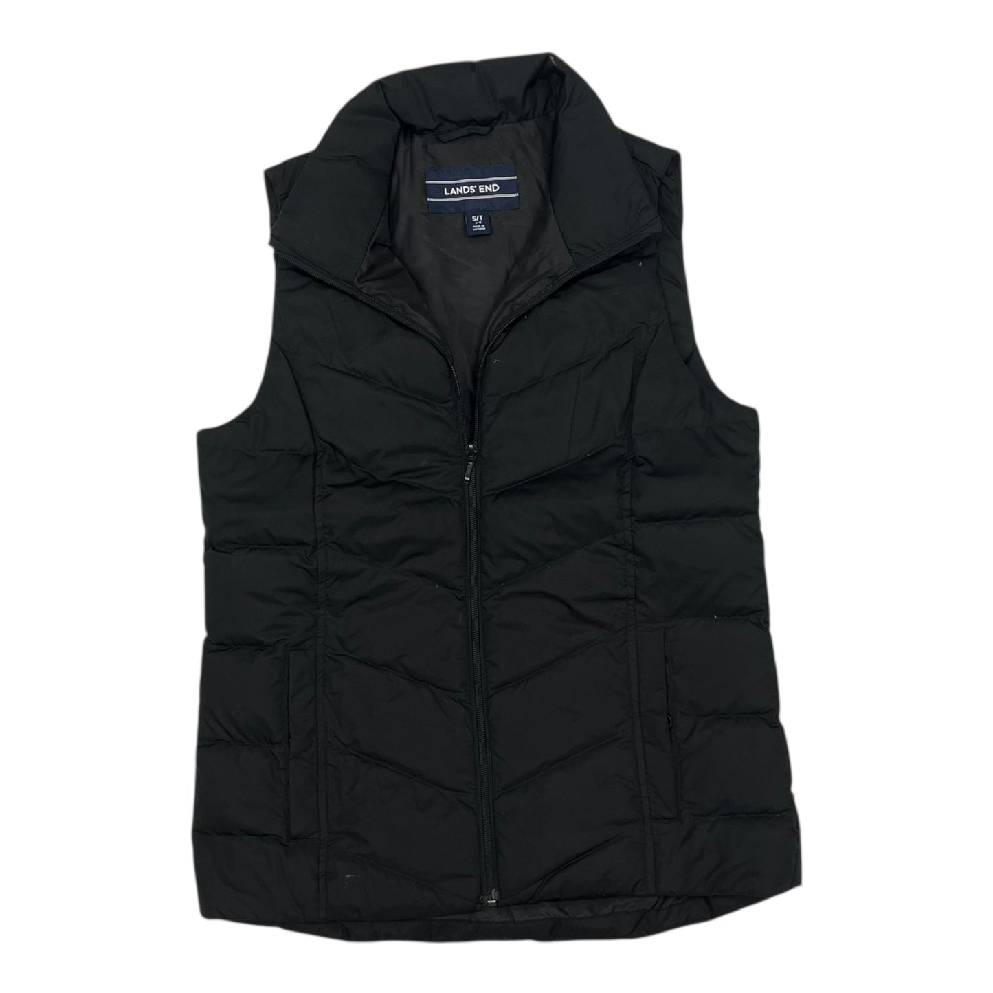 Vest Puffer & Quilted By Lands End In Black, Size:S