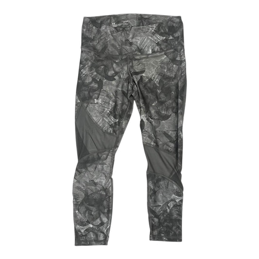 Athletic Leggings Capris By Under Armour In Green, Size:L