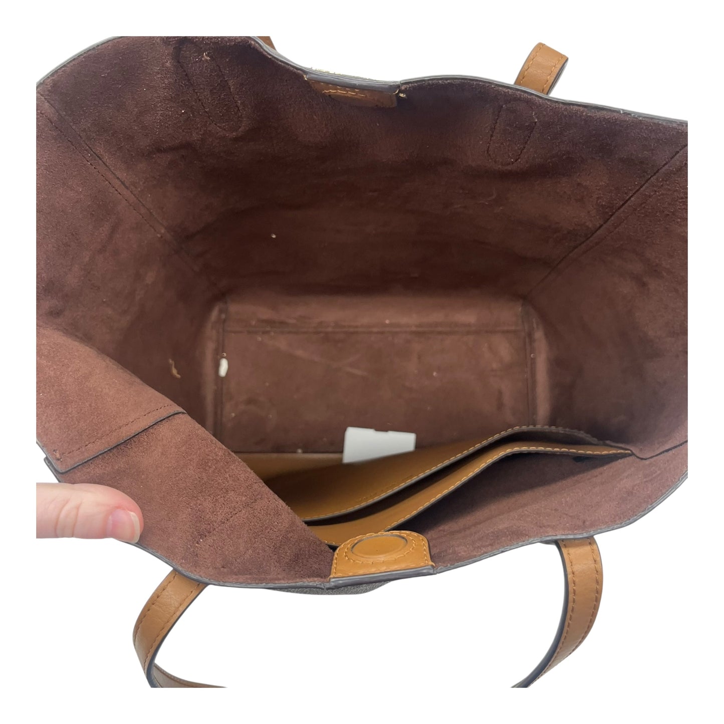 Handbag Designer By Michael Kors In Brown, Size:Large