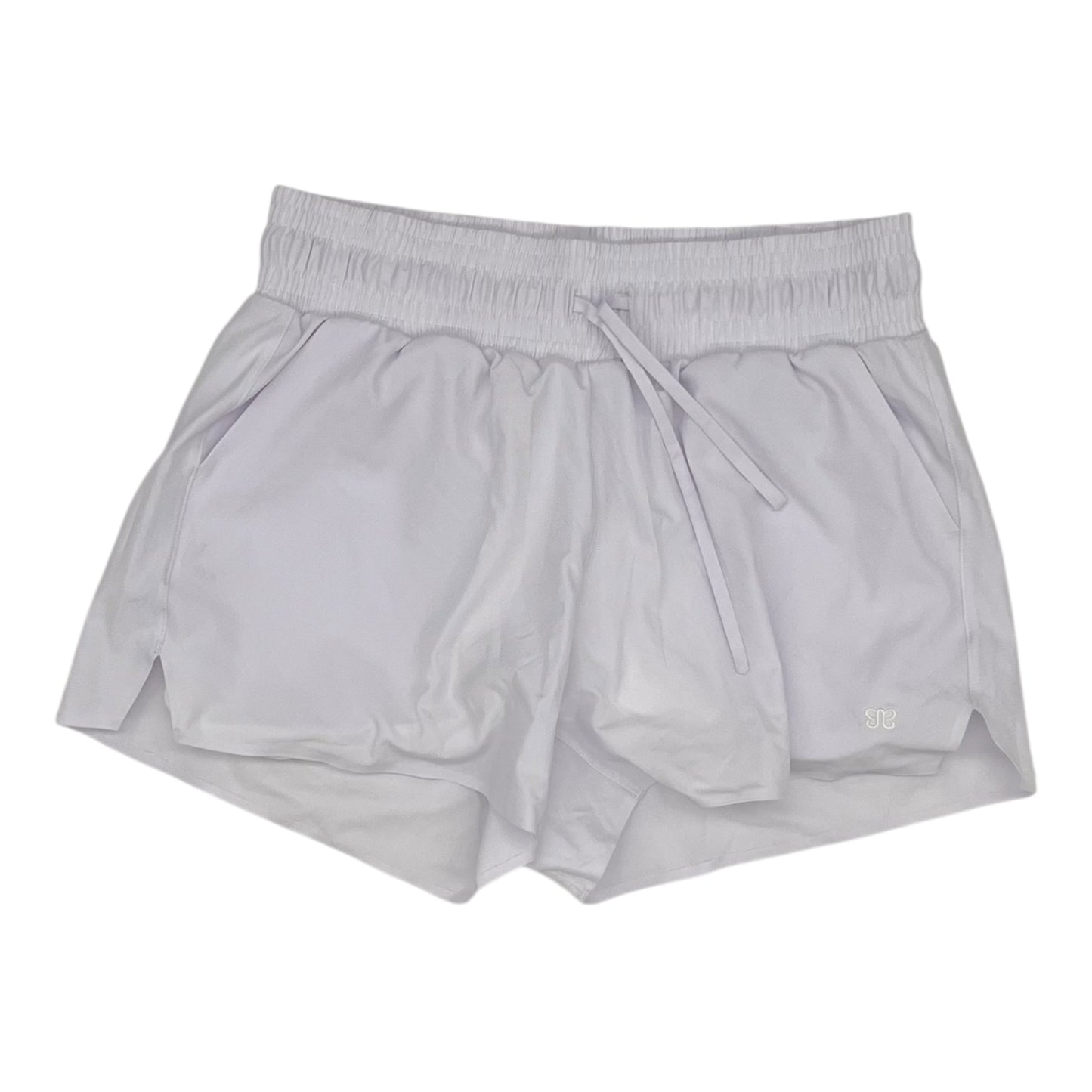 Athletic Shorts By Clothes Mentor In White, Size:L