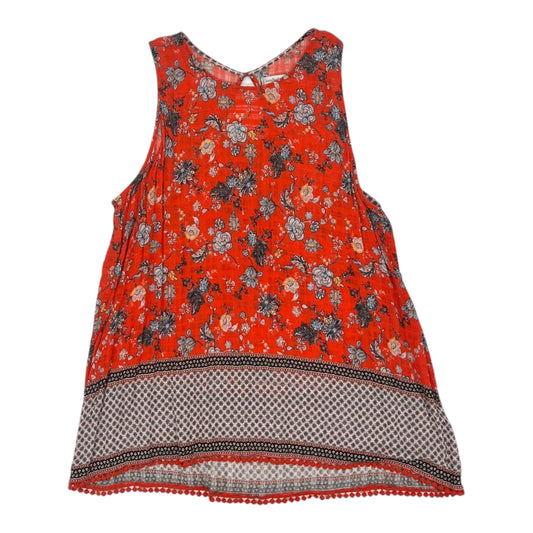 Blouse Sleeveless By John Paul Richard In Orange, Size:Xl