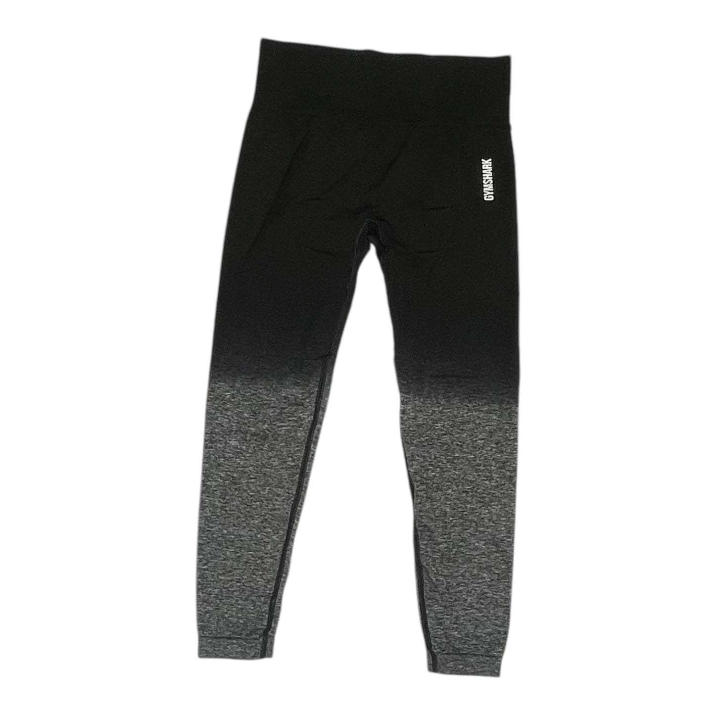Athletic Leggings Capris By Gym Shark In Black & Grey, Size:L