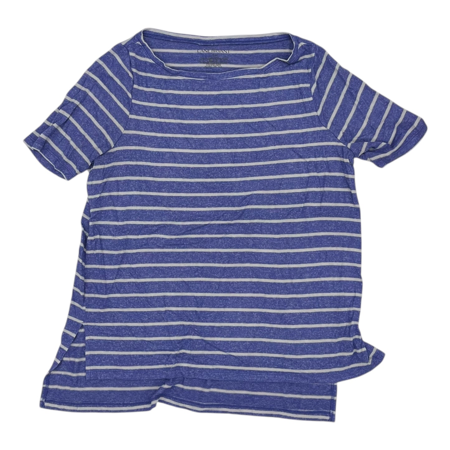 Top Ss Basic By Lane Bryant In Blue, Size:2X