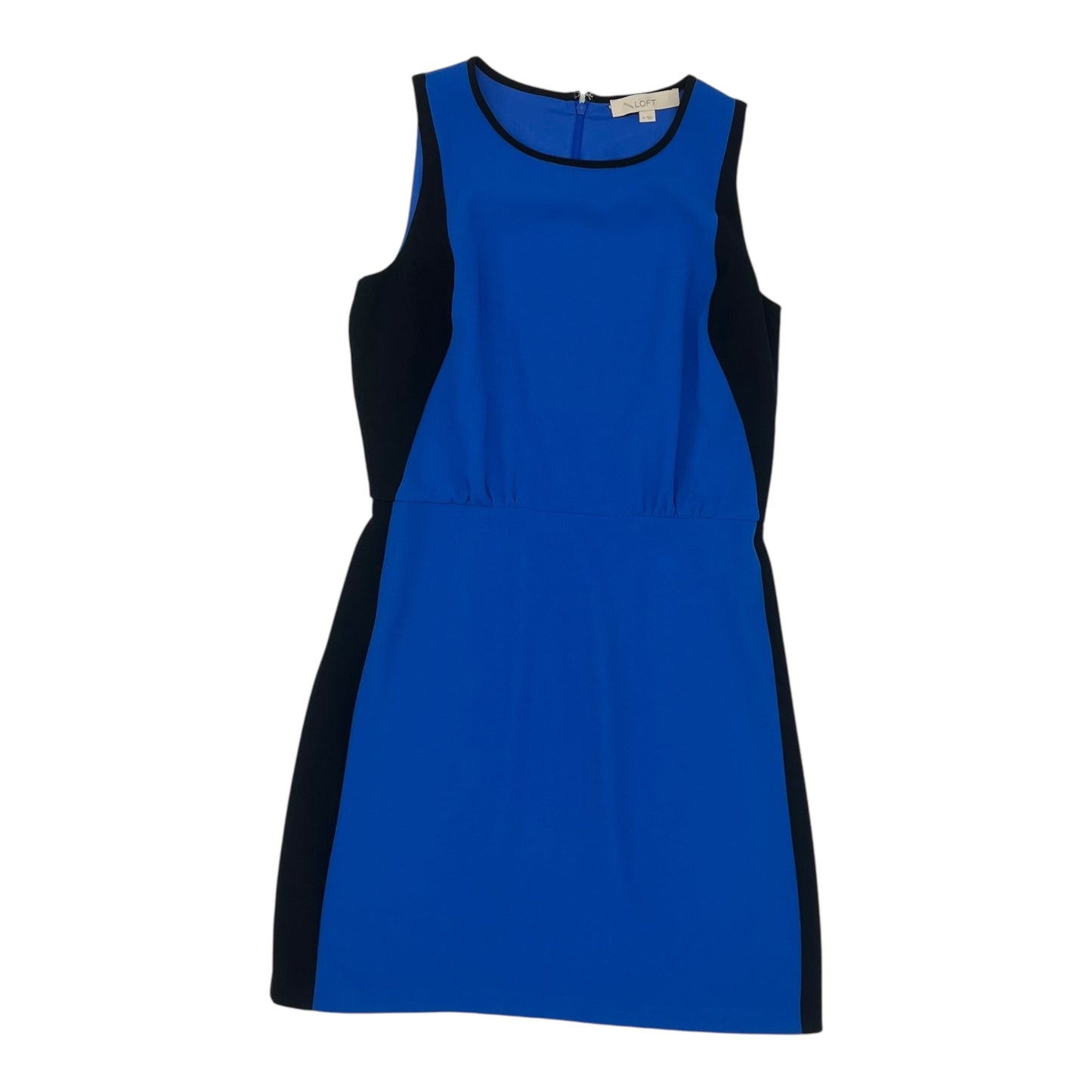 Dress Work By Loft In Blue, Size:4