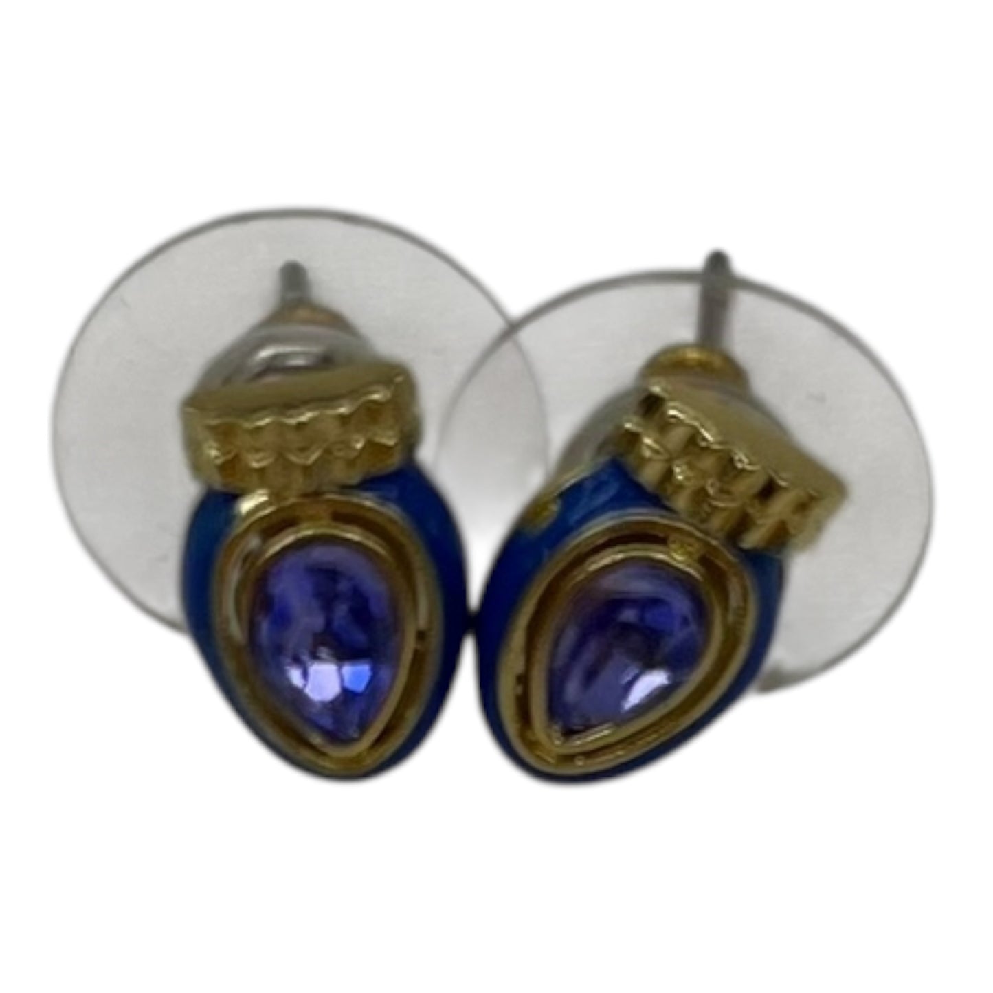Earrings Stud By Clothes Mentor In Blue & Gold