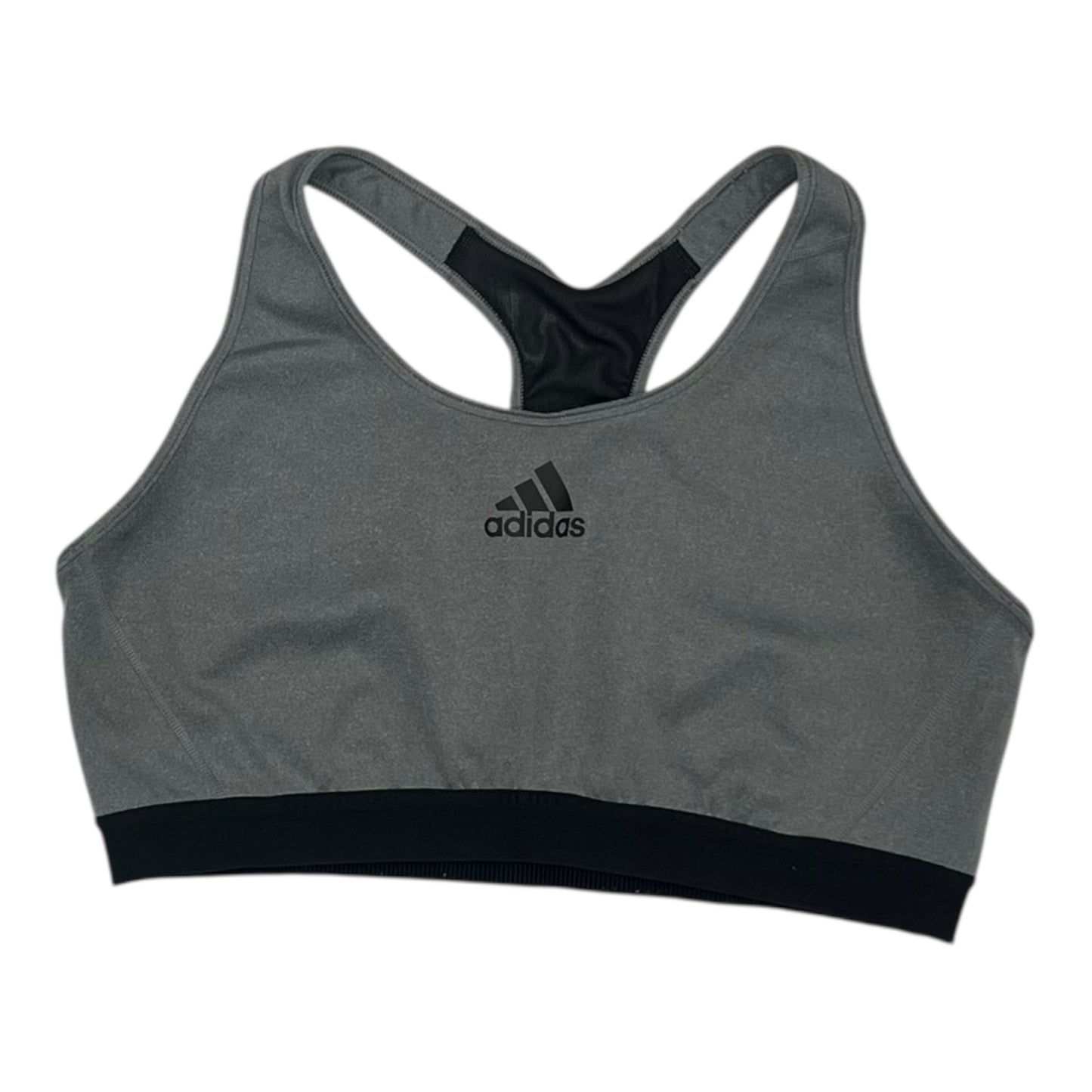 Athletic Bra By Adidas In Grey, Size:2X