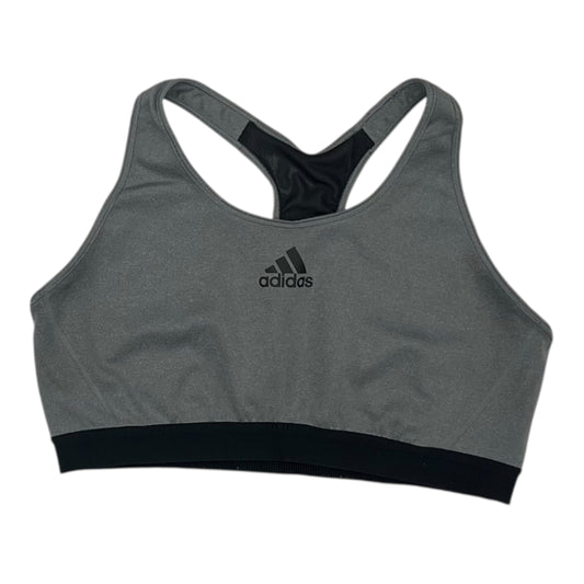 Athletic Bra By Adidas In Grey, Size:2X