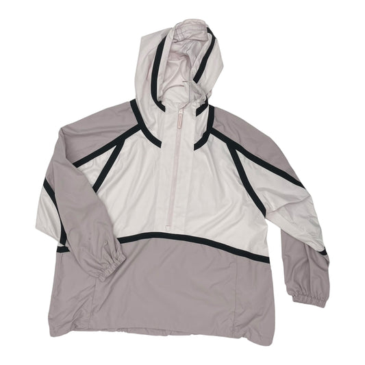 Athletic Jacket By Free People In Pink & White, Size:S