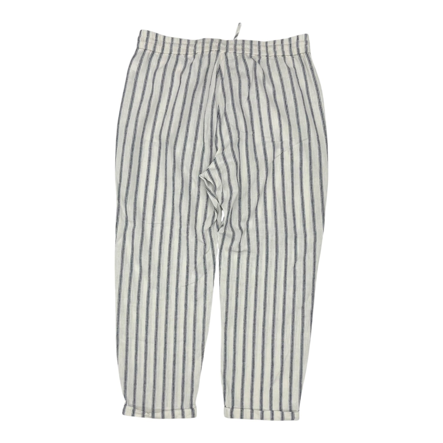 PANTS LINEN by J. CREW in BLUE & WHITE, Size:12