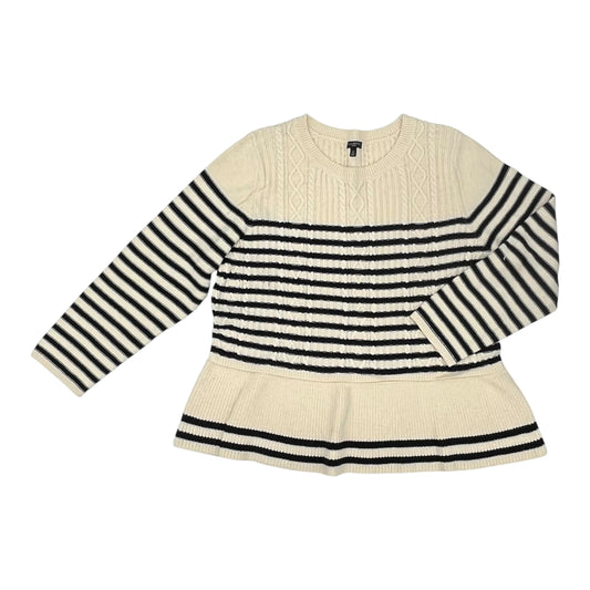 Sweater By Talbots In Blue & Tan, Size:2X