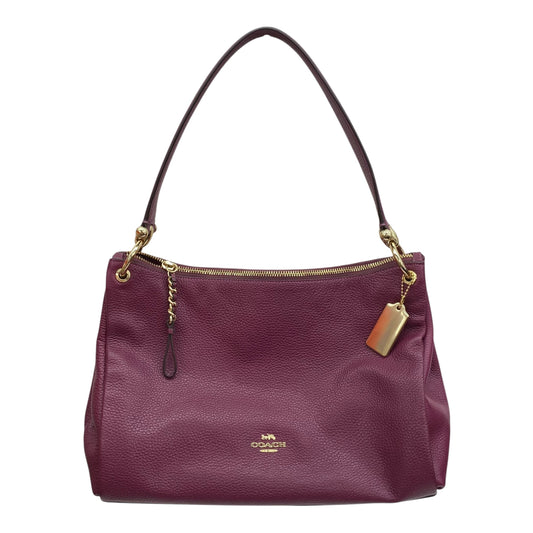 Handbag Designer By Coach In Purple, Size:Medium