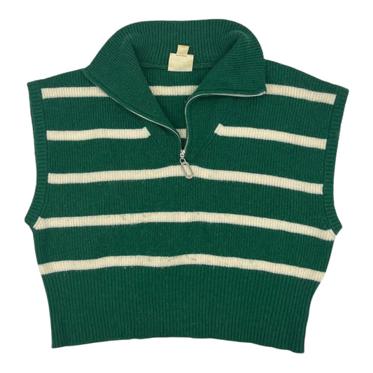 Vest Sweater By Maeve In Green, Size:Osfm