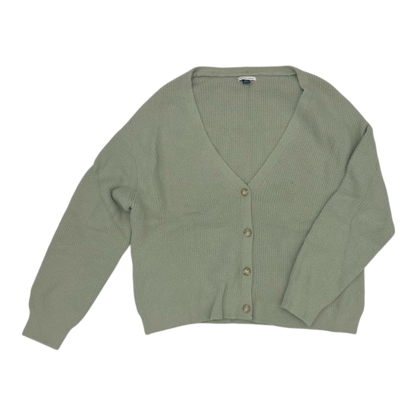 Sweater Cardigan By American Eagle In Green, Size:Xxs