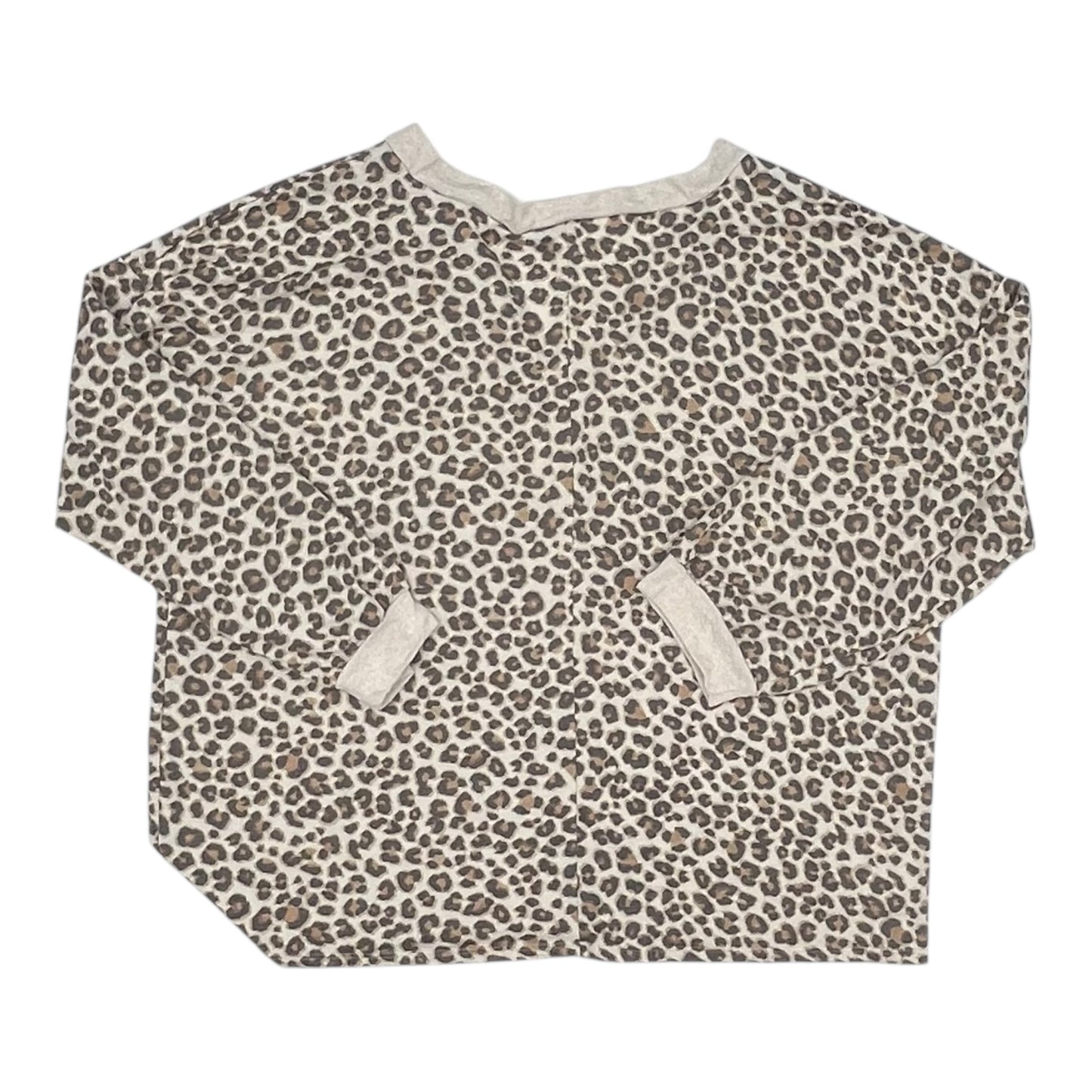 Top Ls By Haptics In Leopard Print, Size:3X
