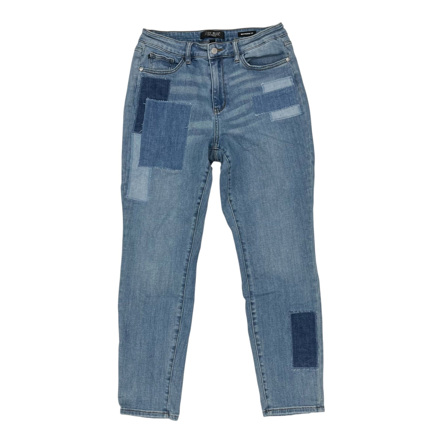 Jeans Boyfriend By Judy Blue In Blue Denim, Size:10